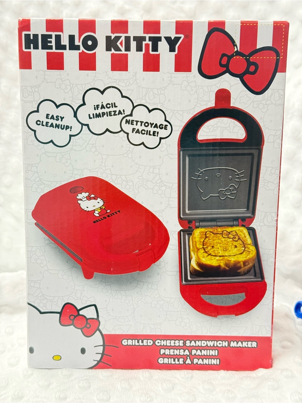 Hello Kitty Red Grilled Cheese Sandwich Maker with Character Mold